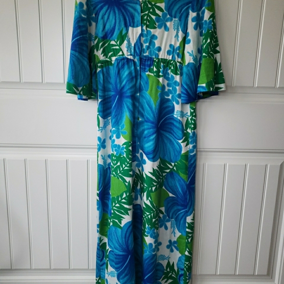 VTG 60’s Pomare Tahiti Hawaiian Dress Mumu VTG Size 12 - Picture 5 of 6